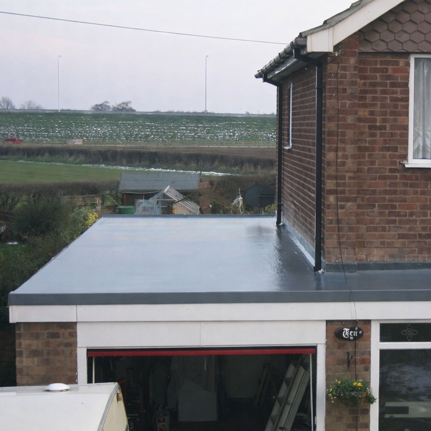 restec grp roof 1010 installed on a flat roof
