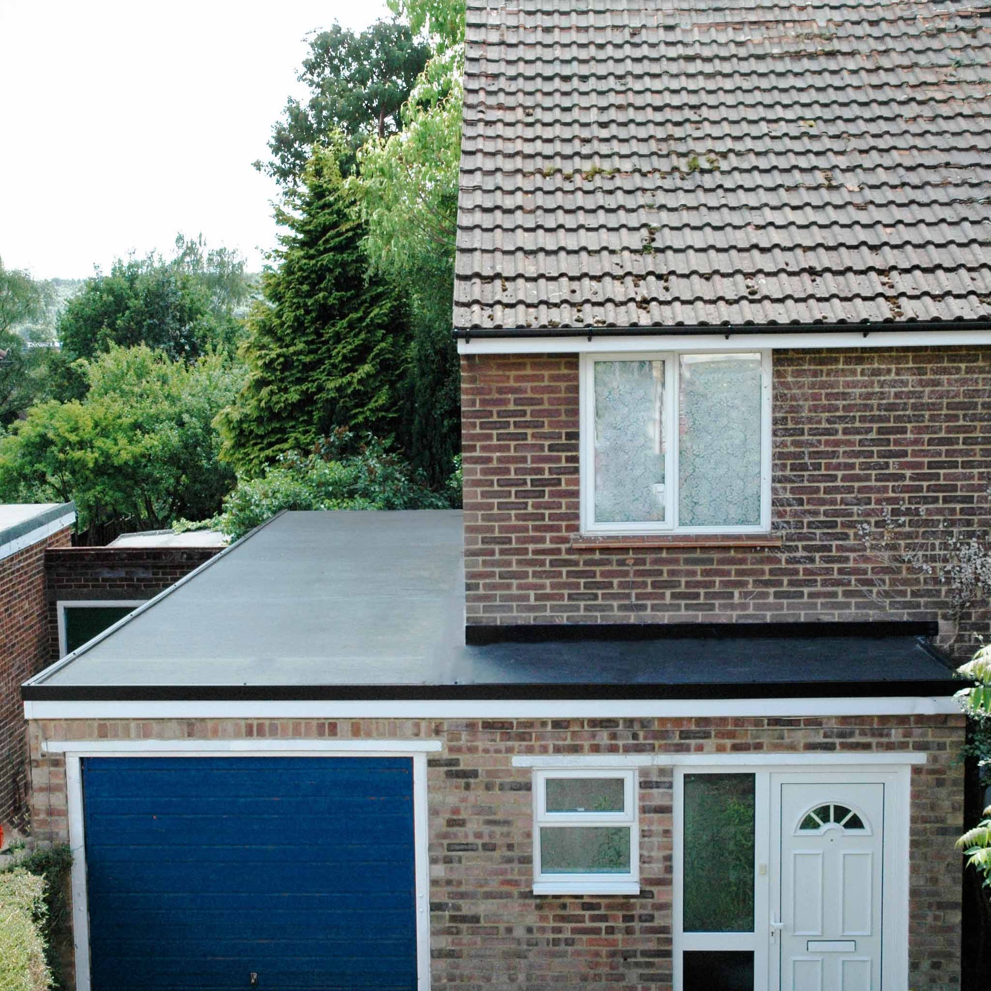 ClassicBond EPDM Rubber Roofing Fitted to a Home Extension with a Flat Roof