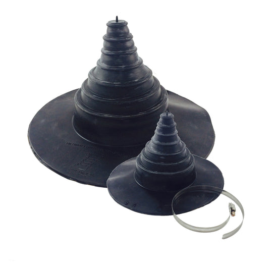 Small and large pipe boots for epdm rubber roofing pipe penetrations