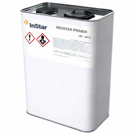 White canister of Redstar Primer for Elotene vapour barrier with InStar branding on a white background 