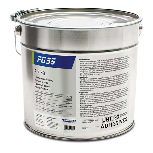 metal tin of fg35 primer used with Resitrix and Alutrix