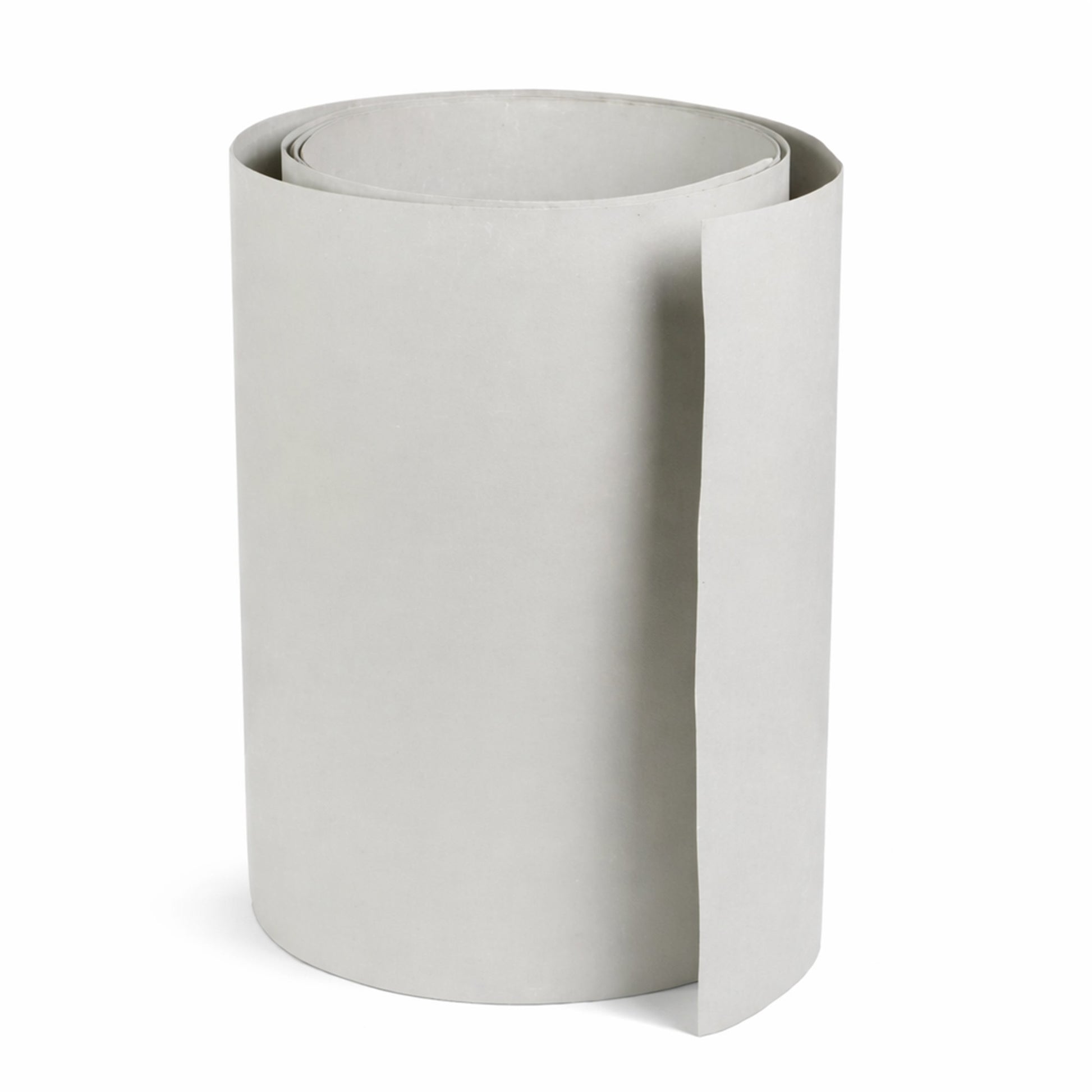 roll of grp flat sheet roll trim on a white background