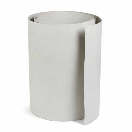 roll of grp flat sheet roll trim on a white background