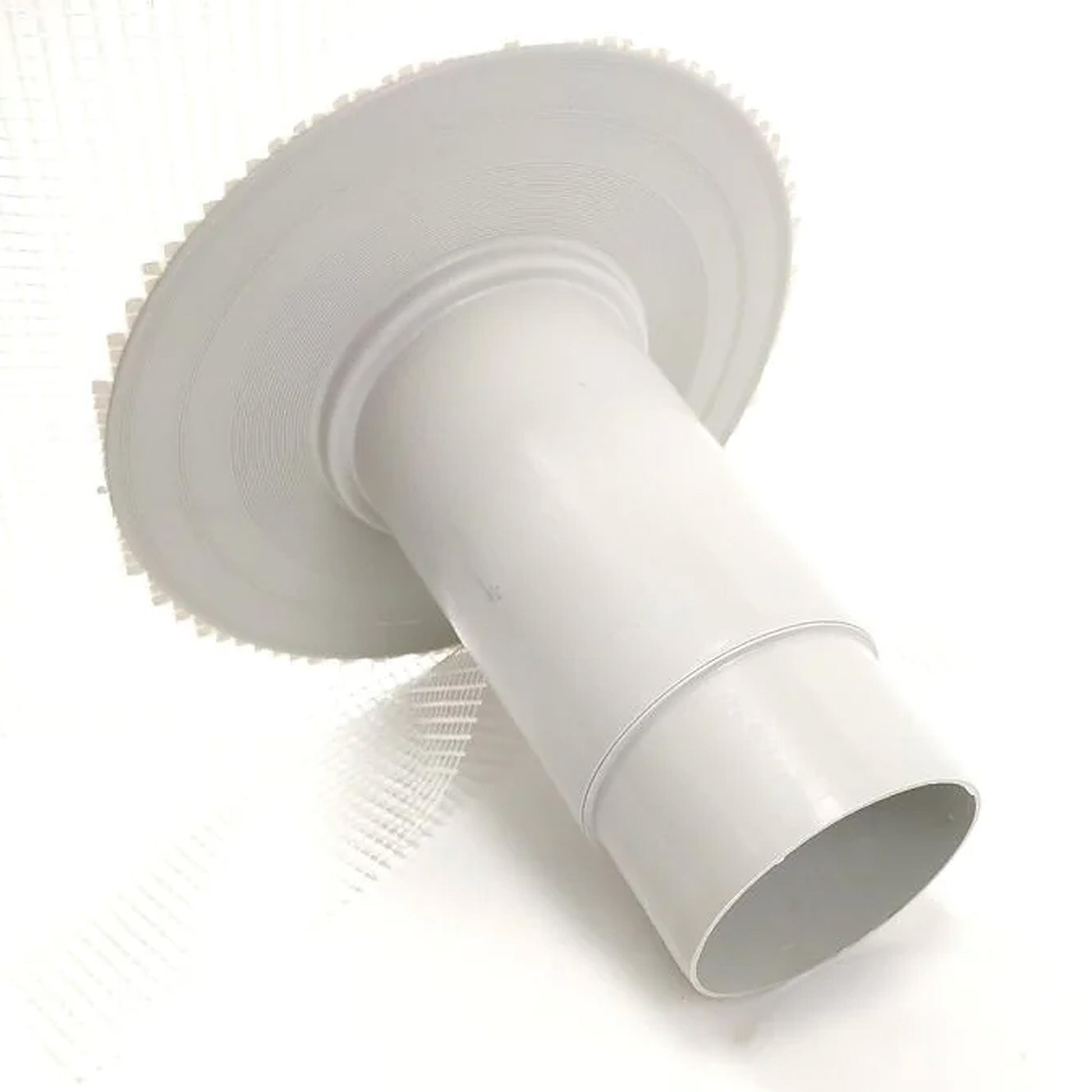 close-up of grp drain pipe