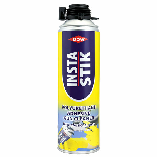 Insta Stik polyurethane adhesive gun cleaner can on a white background
