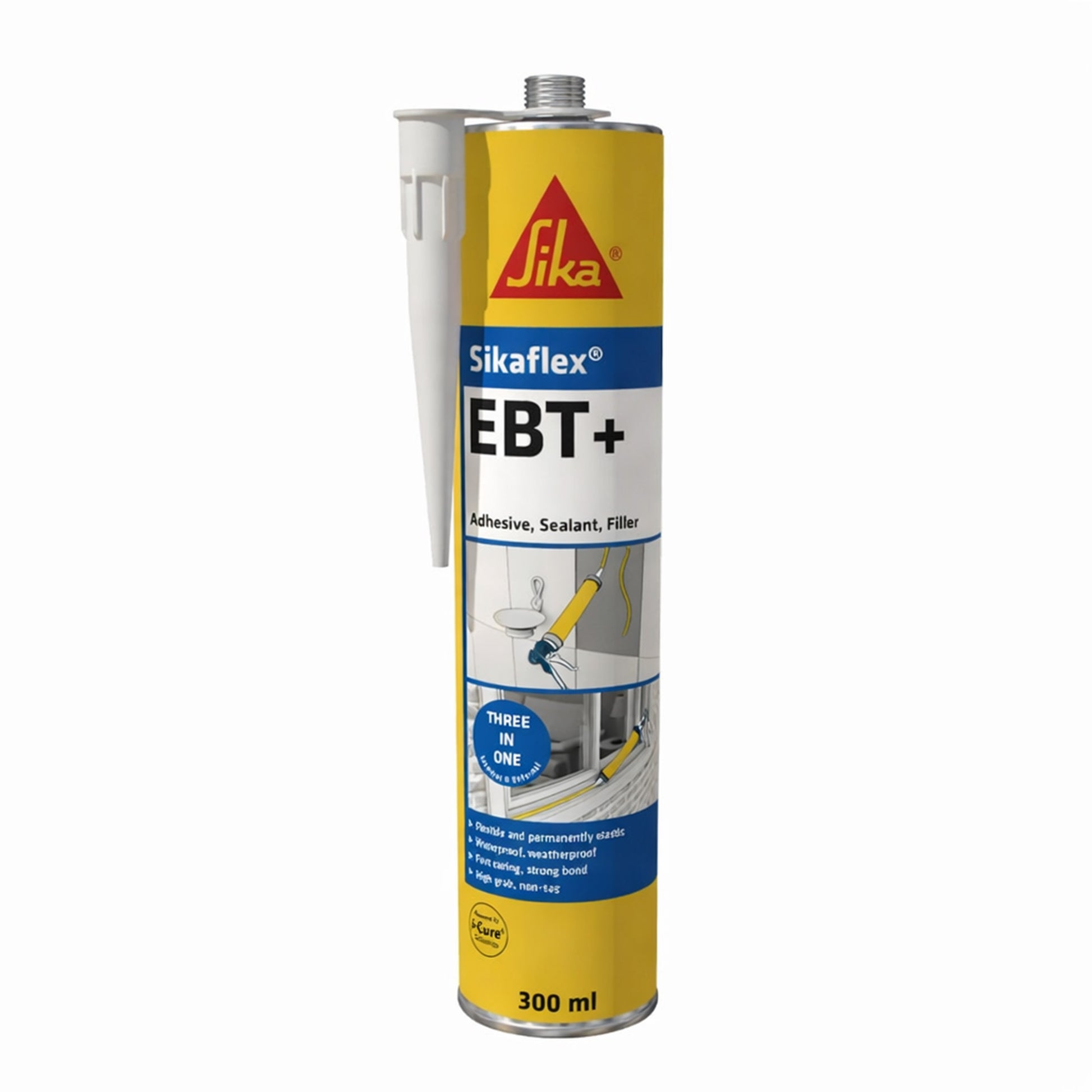 tube of pu sealant for bonding grp roofing trims on flat roofs