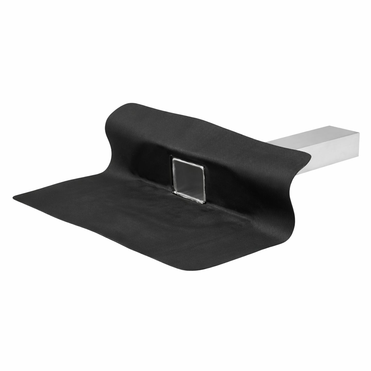 horizontal drain outlet used with resitrix epdm membrane for through-wall drainage on a parapet wall.