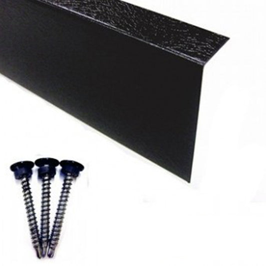 metal edge trim for sheds with rubber roofs
