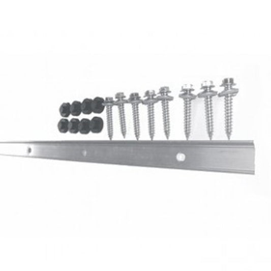 termination bar for rubber roofing with screws and screw caps